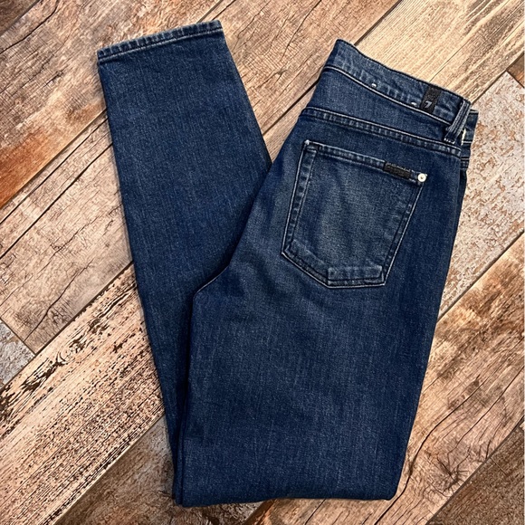 7 For All Mankind High-Rise Side Stripe Jeans 28 - Picture 12 of 15